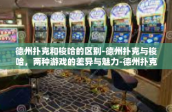 德州扑克和梭哈的区别-德州扑克与梭哈，两种游戏的差异与魅力-德州扑克和梭哈的区别