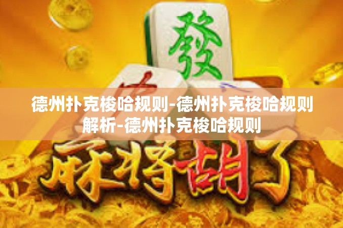 德州扑克梭哈规则-德州扑克梭哈规则解析-德州扑克梭哈规则